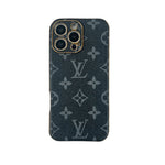 上質ファブリック Monogram iPhoneケース小きな印刷-OKLV016