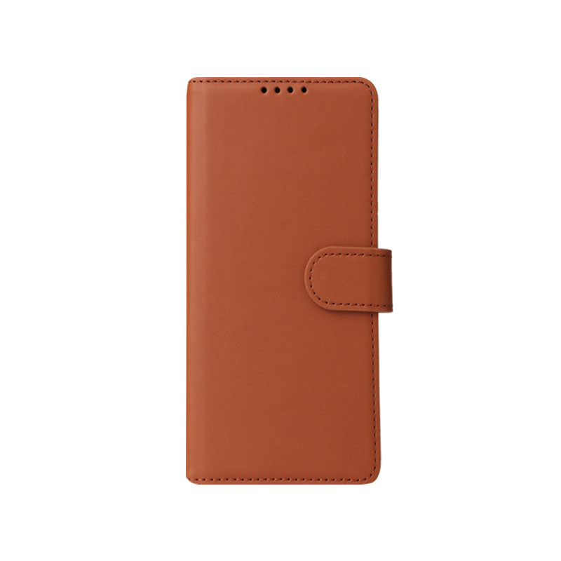 手帳型黒いレザーiPhoneケース カードホルダー(Magsafe) -YYT241531