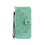 レザーパープルのiPhoneケース 手帳型カードホルダー-CCB240706