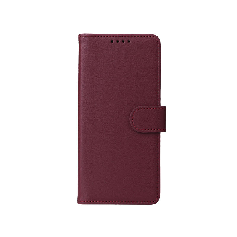 手帳型茶色のレザーiPhoneケース カードホルダー(Magsafe) -YYT251531