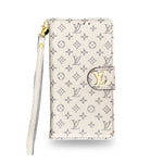 レザー フォリオ モノグラム iPhoneケース（カードホルダー＆ストラップ付き)-OKHYL001