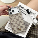 エレガントなGGブラウン iPhoneケース-OKGG001