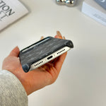 高級感のあるMonogramマグネット対応 iPhoneケース iPhone 17シリーズ用黒印刷-OKLV009