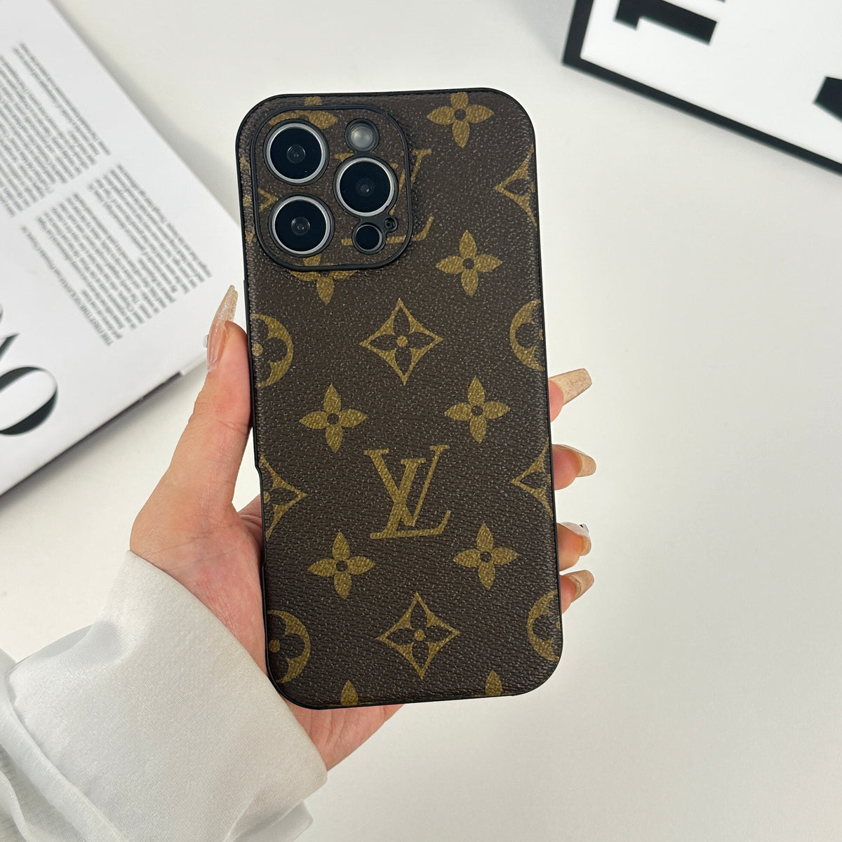 ラグジュアリーなMonogram iPhoneケース大印刷-OKLV018