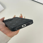 エレガントなMonogramiPhoneケース 黒印刷-OKLV020