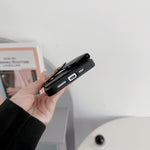 モノグラムiPhoneケース パース＆カードホルダー付き ブラウン - STK240617