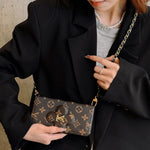 モノグラム柄クラシック手帳型iPhoneケース（カード収納・チェーン付き）-OKJK001