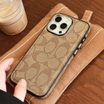 クラシックなCHブラウン iPhoneケース-OKCH001