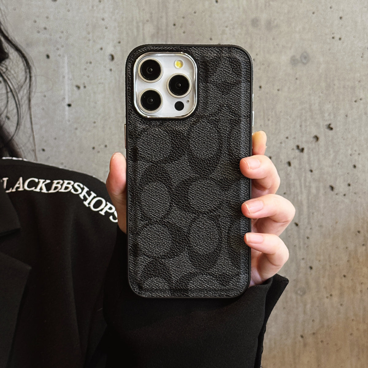 クラシックなCHブラウン iPhoneケース-OKCH001