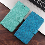 Cレザー青いiPhoneケース　手帳型カードホルダー-XYH241415