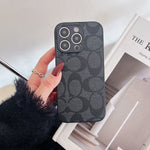 高級感のあるCHライトブラウンの iPhoneケース-OKCH003