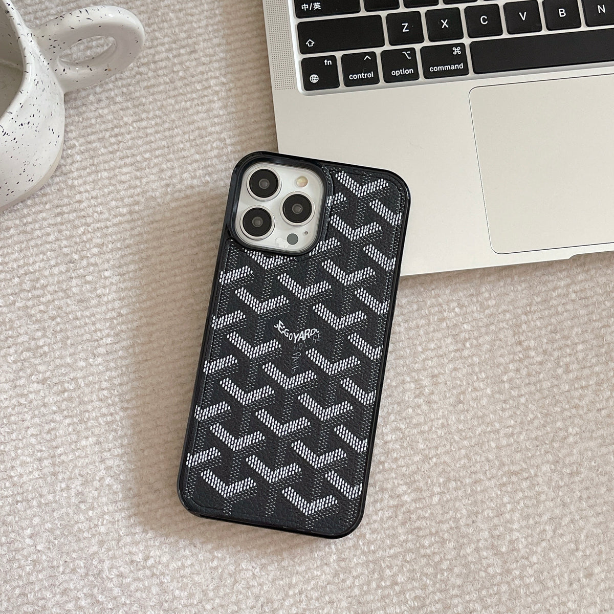 GD革のiPhone ケース黒（Magsafe）-CXK241423