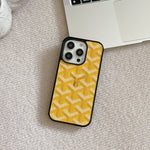 GD革のiPhone ケース黄色（Magsafe）-CXK241423