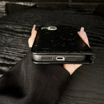 モノグラム高級レザー手帳型iPhoneケース カード収納付き-OKHYL003