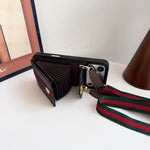 クラシカルGG ウォレット＆ショルダーストラップ付 iPhoneケース 黒-OKGG002