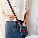 クラシカルGG ウォレット＆ショルダーストラップ付 iPhoneケース 黒-OKGG002