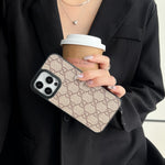 クラシックなMonogramイエロー柄 iPhoneケース-OKLV001