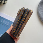 エレガントなCHダークブラウン iPhoneケース-OKCH004