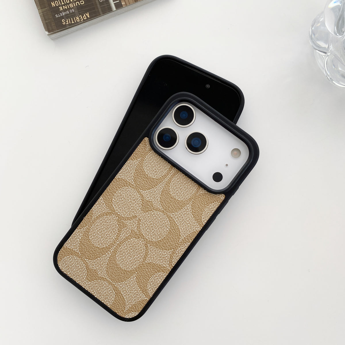 高品質なCHブラウン iPhoneケース-OKCH005