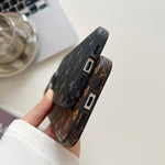 iPhoneケース-ブラックプリント- QB240304