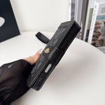 CHクラシック 折りたたみ財布一体型 iPhoneケース ブラック-OKCH001