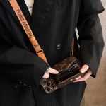 モノグラムiPhoneケース カードホルダー＆ストラップ付き- FQB241719