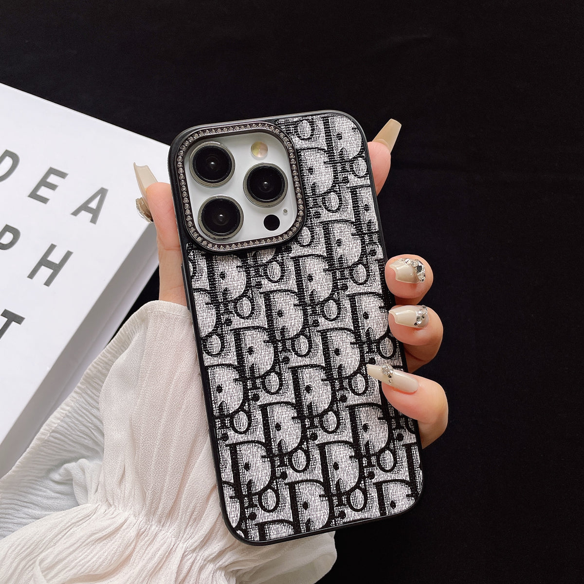 CDダイヤモンドレザーiPhoneケース -ZSK240513