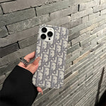 CDグレークラシックiPhoneケース-ファブリック-GDK240315